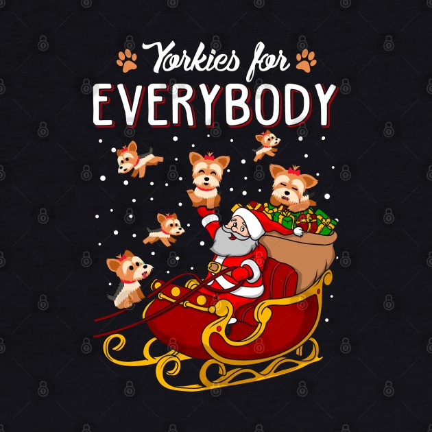 Yorkie Christmas Sweater. Yorkies for Everybody. by KsuAnn